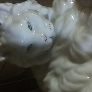 Antique Augarten Vienna Porcelain Cat
